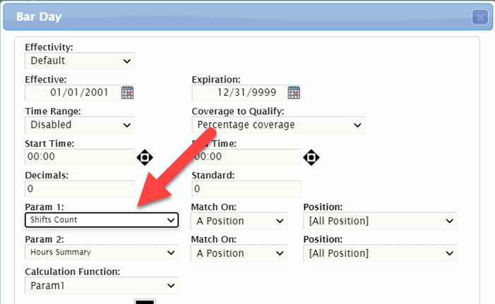 Basic Calculation Bars in TimeSimplicity