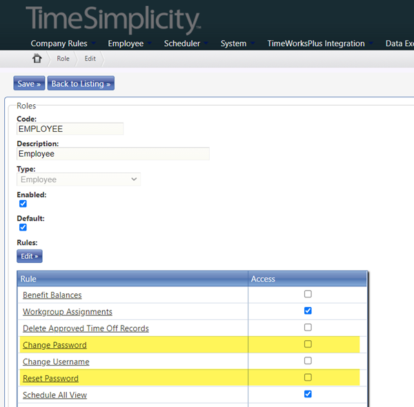 Log In to TimeSimplicity Directly