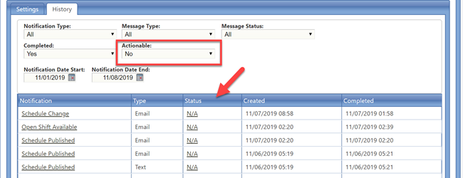 Schedule Notifications - Track and Troubleshoot