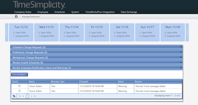 Schedule Notifications - Track and Troubleshoot