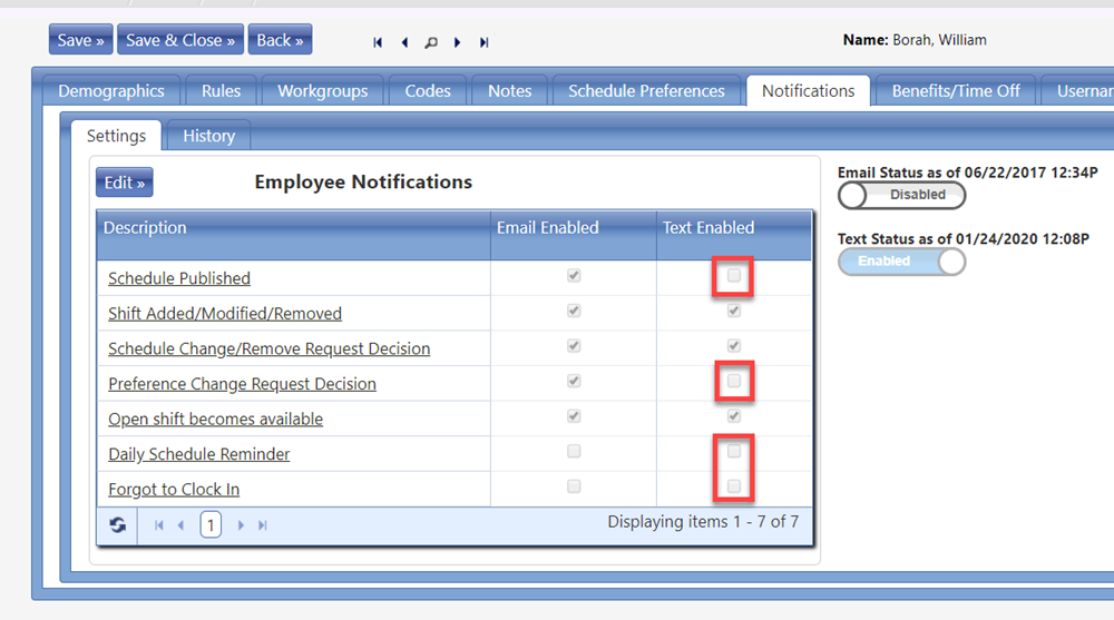 Schedule Notifications - Track and Troubleshoot